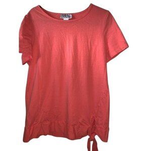 Anthony Richards Coral Lounge Set Top & Bottom 100% Cotton Womens L Elastic Wais